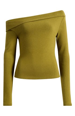 Reformation Elio Off the Shoulder Knit Top