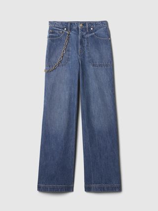 Gap x Cult Gaia, High Rise Stride Chain Jeans