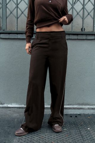 Pinstripe Boxer Pants