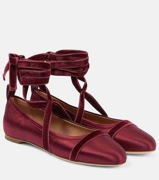 Spencer Satin Ballet Flats