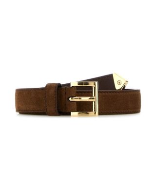 Prada, Brown Suede Belt