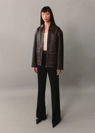 Mango, Leather-Effect Jacket 