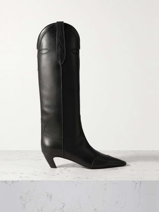 Dallas Leather Knee Boots