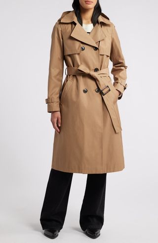 Double Breasted Belted Trench Coat