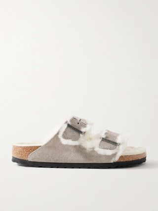 Arizona Shearling-Lined Suede Sandals