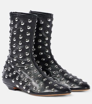 Apollo Studded Leather Booties