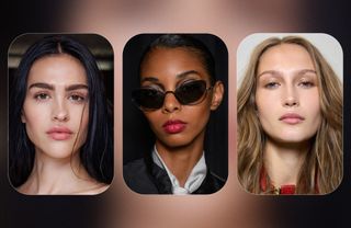 Rosy beauty runway looks at Stella McCartney, Emporio Armani, and Isabel Marant during S/S 25 Fashion Month