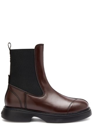 Faux Leather Chelsea Boots