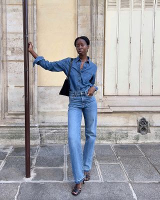 How French girls style jeans for fall