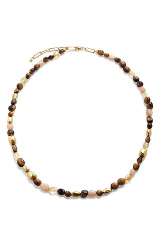 Beaded Stone Necklace