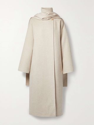 Notte Scarf-Detailed Cashmere Coat