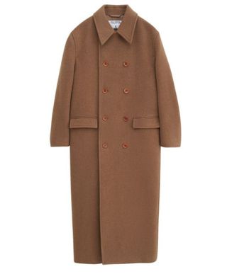 Double Breasted Brushed Wool Coat - Filippa K