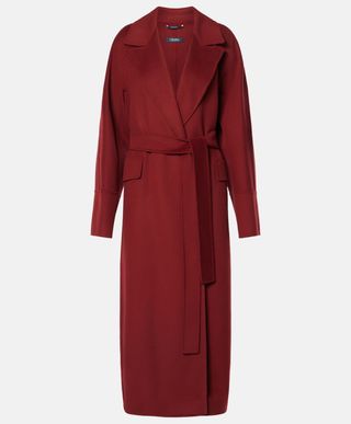 Malika Virgin Wool Wrap Coat