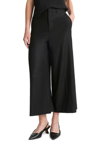 Mid Rise Flannel Culottes