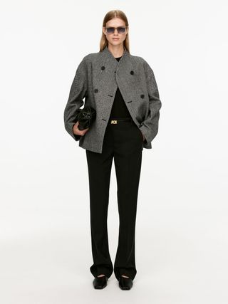 Shawl-Collar Wool Jacket