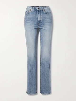 Danielle Stretch High-Rise Straight-Leg Jeans