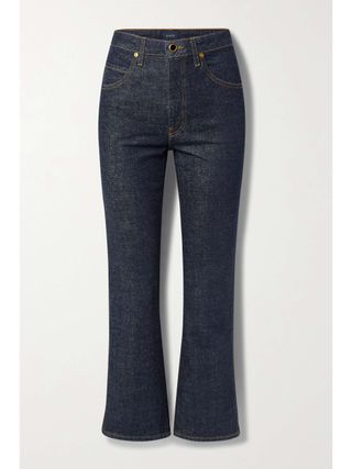 Vivian Cropped High-Rise Bootcut Jeans