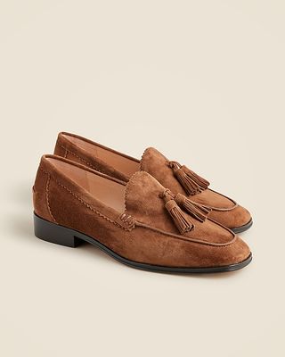 Maison Tassel Loafers in Suede