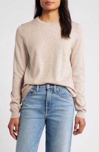 Cotton & Cashmere Crewneck Sweater