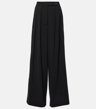 Pleated Wool-Blend Pants