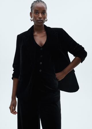 Velvet Blazer - Women | Mango Usa