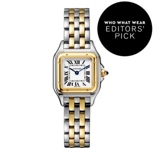 Cartier Small Yellow Gold and Stainless Steel Panthère De Cartier 22mm | Harrods Uk