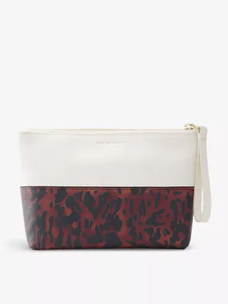 DRIES VAN NOTEN, Two-Toned Zipped Leather Pouch