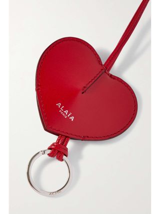 Le Cœur Cloche Mini Leather and Silver-Tone Keyring