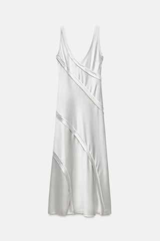 Long Satin Effect Dress