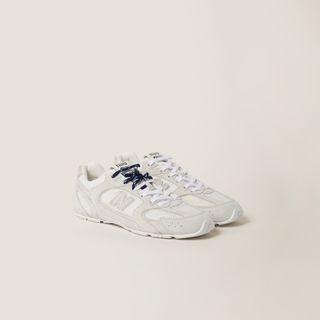 New Balance X Miu Miu 530 Sl Suede and Mesh Sneakers