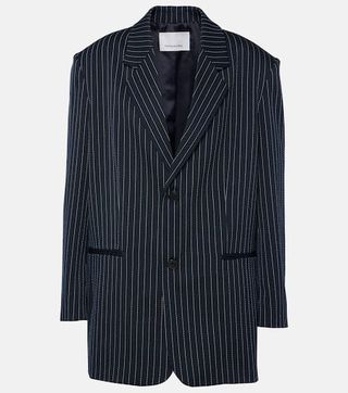 Aiden Pinstripe Twill Blazer