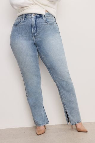 Good Icon Straight Jeans | Indigo750