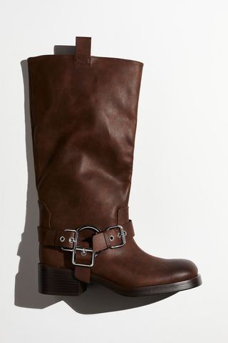 Knee-High Biker Boots