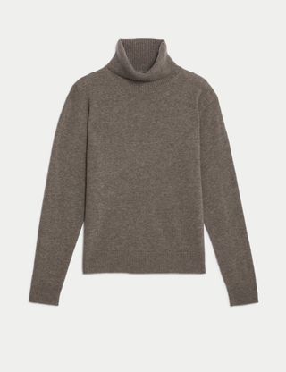 Pure Cashmere Roll Neck Jumper