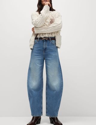 Mid Rise Relaxed Horseshoe Jeans