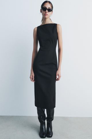 Sleeveless Midi Dress Zw Collection