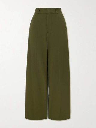 Prince Twill Wide-Leg Pants