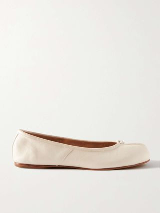 Tabi Split-Toe Leather Ballet Flats