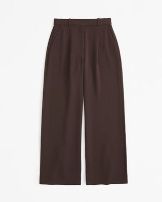 Abercrombie & Fitch , Curve Love A&F Harper Tailored Premium Crepe Pant