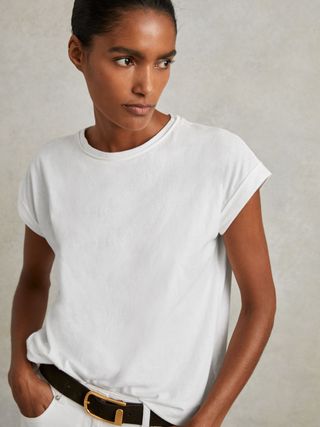 Tereza Cotton-Jersey Crew Neck T-Shirt