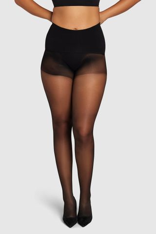 The Fifteen Contour Sheer Tights Black