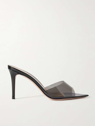 Elle 85 Pvc and Patent-Leather Mules