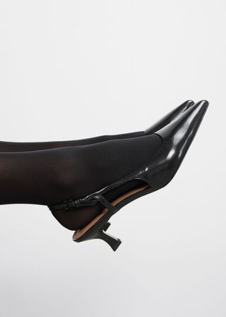 Slingback Leather Pumps