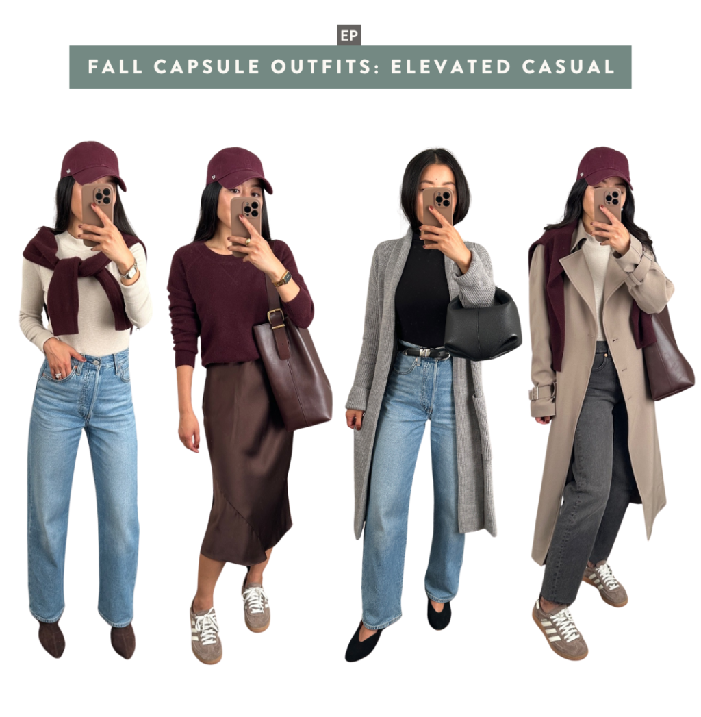 petite friendly fall 2024 capsule elevated casual outfits