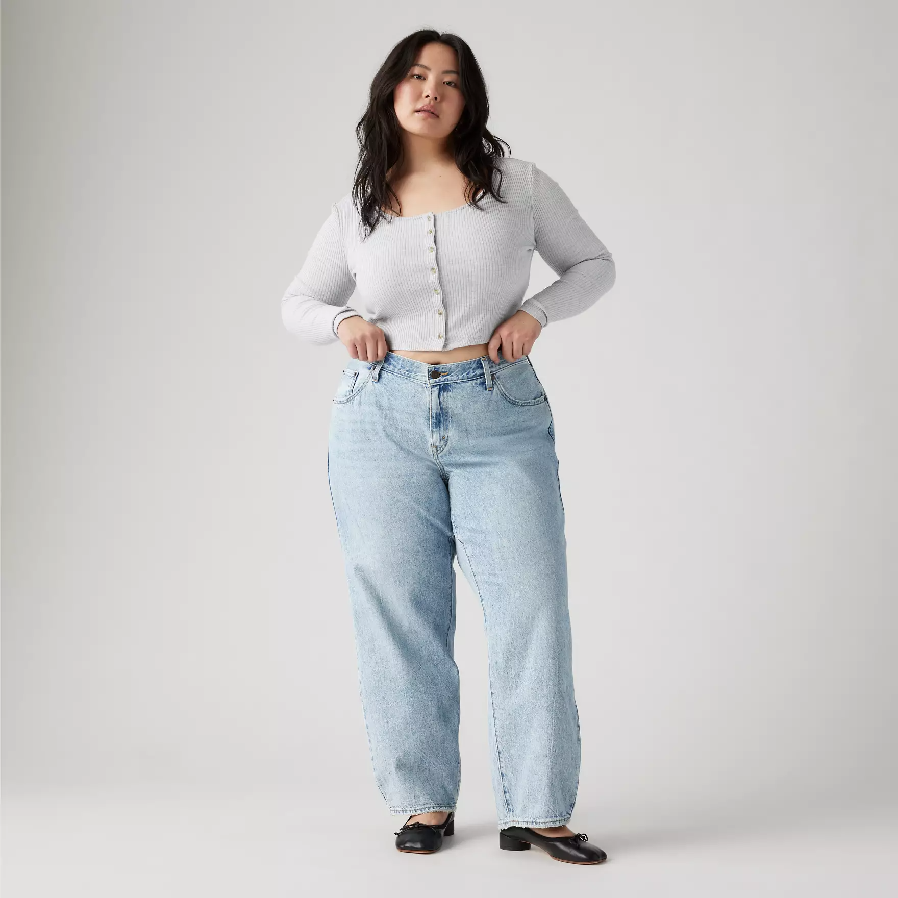 Baggy Dad Womens Jeans plus Size