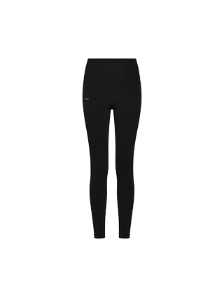 Women's Plant-Stretch Compressive Leggings—black