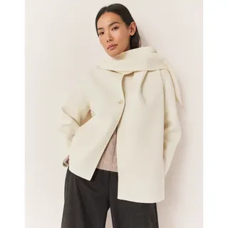 Double Faced Wool Short Scarf Coat | Jackets & Coats | the White Company