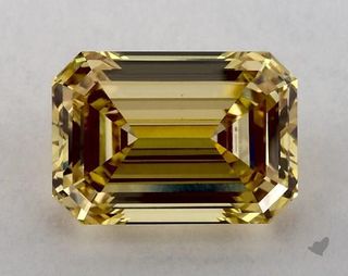 James Allen, Igi 4.32 Lab-Grown 4.32 Carat Fancy Intense Yellow-Vvs2 Emerald Cut Diamond