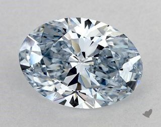 James Allen, Igi 5.18 Lab-Grown 5.18 Carat Fancy Intense Blue-Vvs2 Oval Cut Diamond