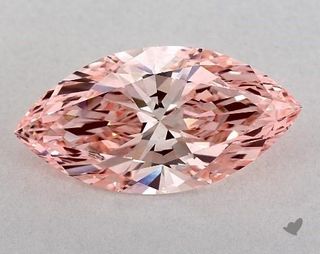 James Allen, Igi 5.43 Lab-Grown 5.43 Carat Fancy Vivid Pink-Vs1 Marquise Cut Diamond